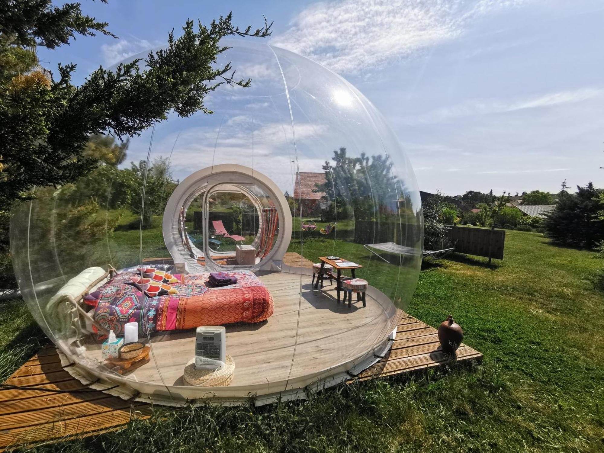 Nuit insolite en bulle Champmotteux Kamer foto